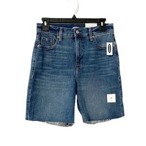 Old Navy Denim Hight Rise Shorts Raw Hem Size 4